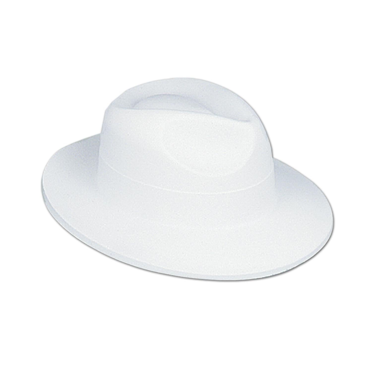 Beistle White Velour Fedora