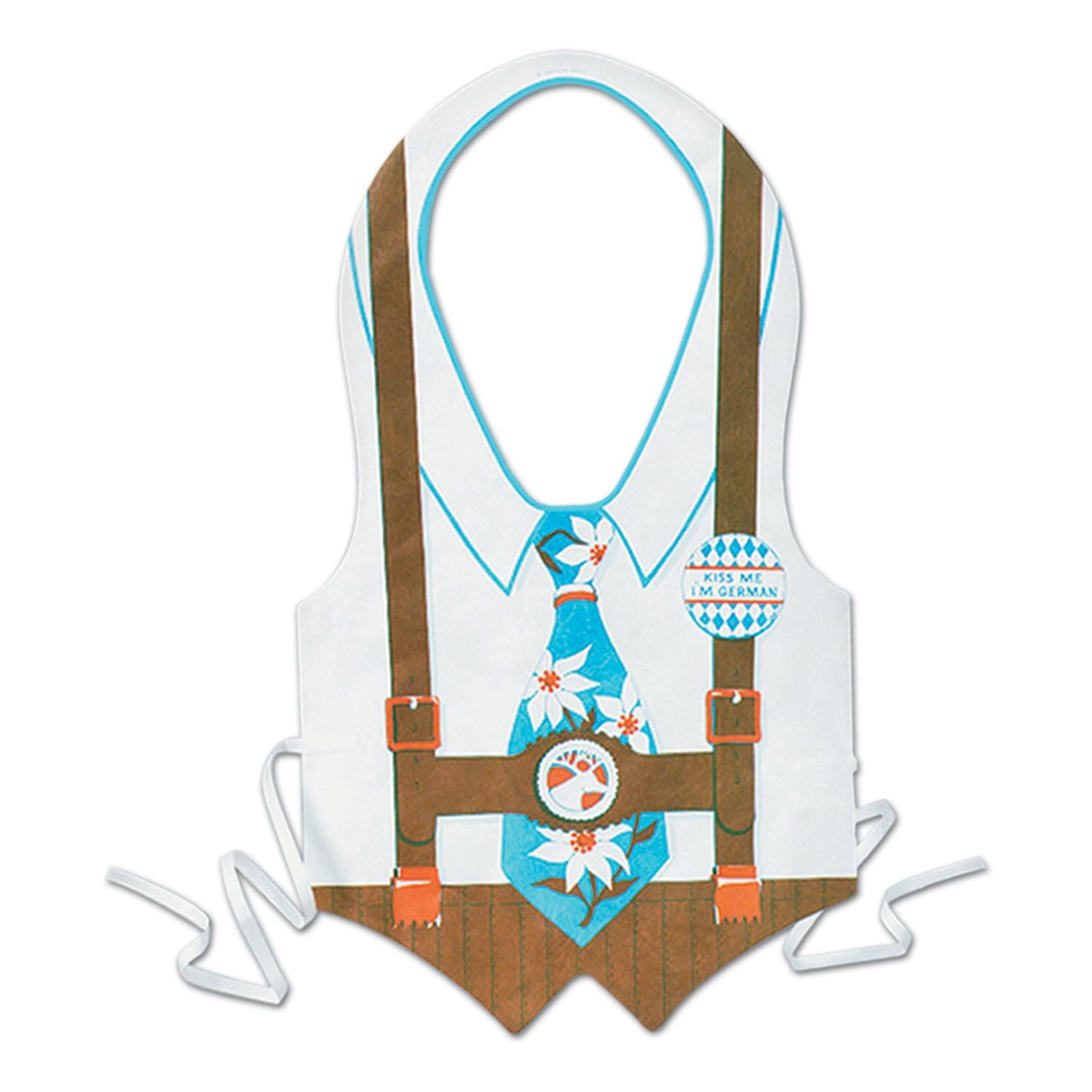 Beistle Plastic Oktoberfest Vest- with Blue Tie