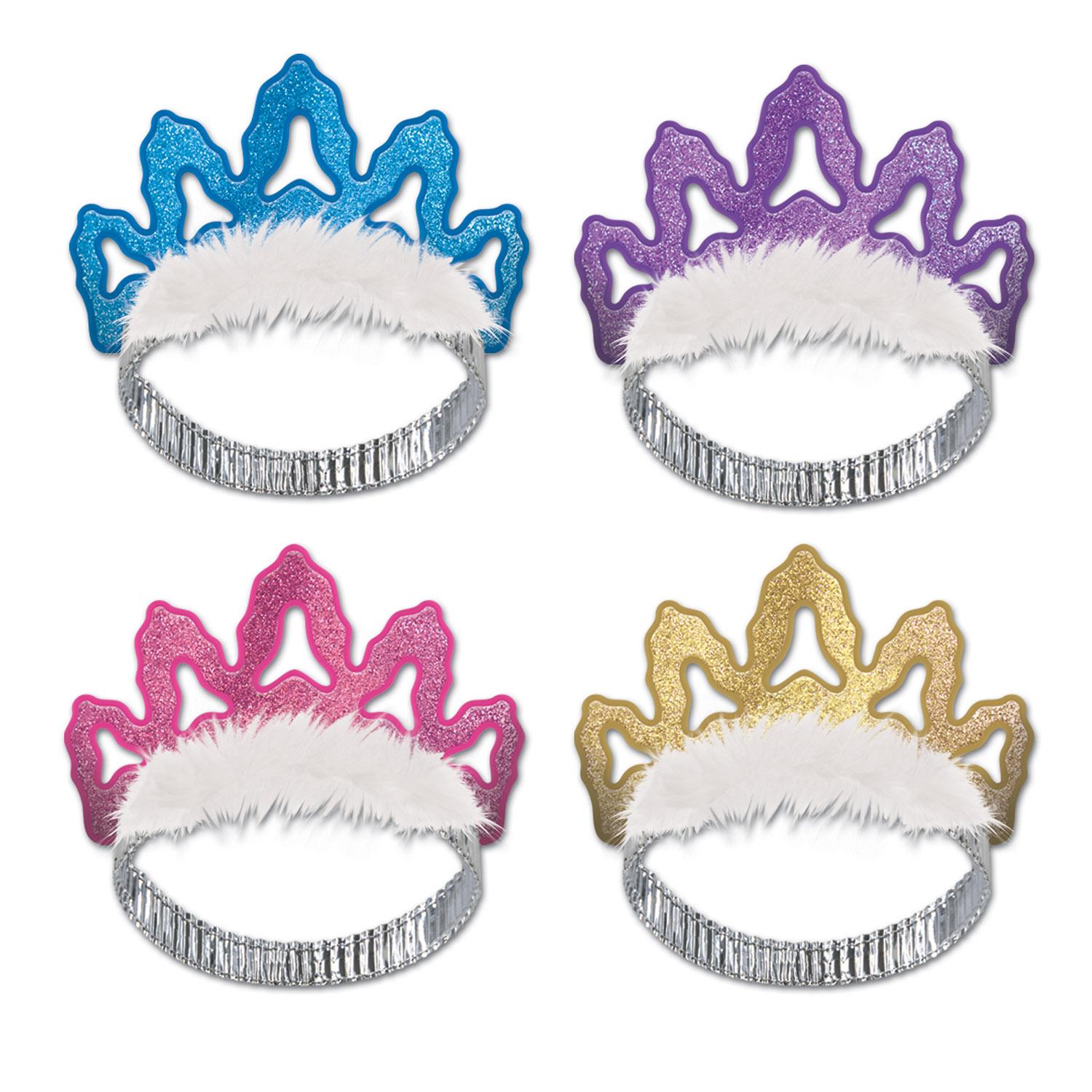 Beistle Packaged Coronet Tiaras (4/Pkg)