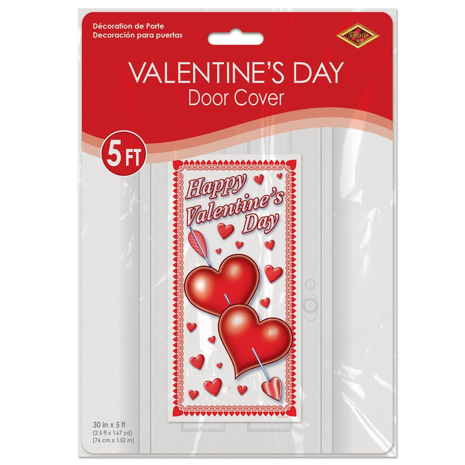 Beistle Happy Valentine's Day Door Cover