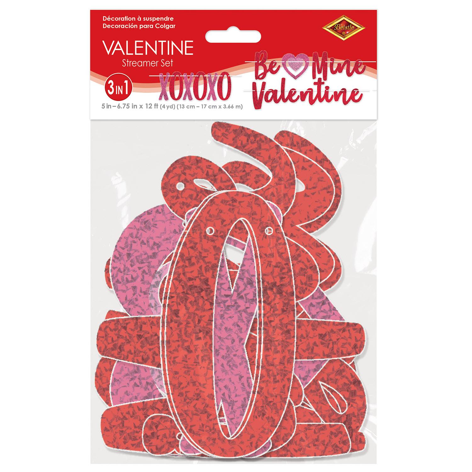 Beistle Valentine Streamer Set