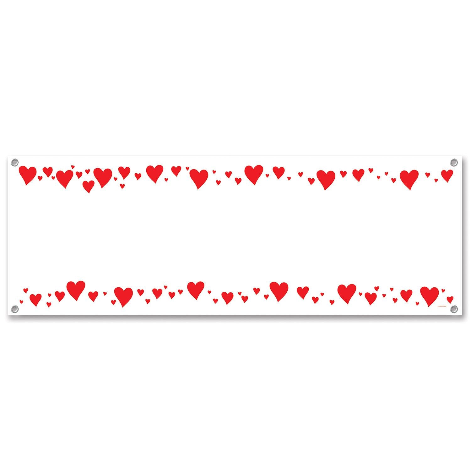 Beistle Valentine's Day Hearts Sign Banner