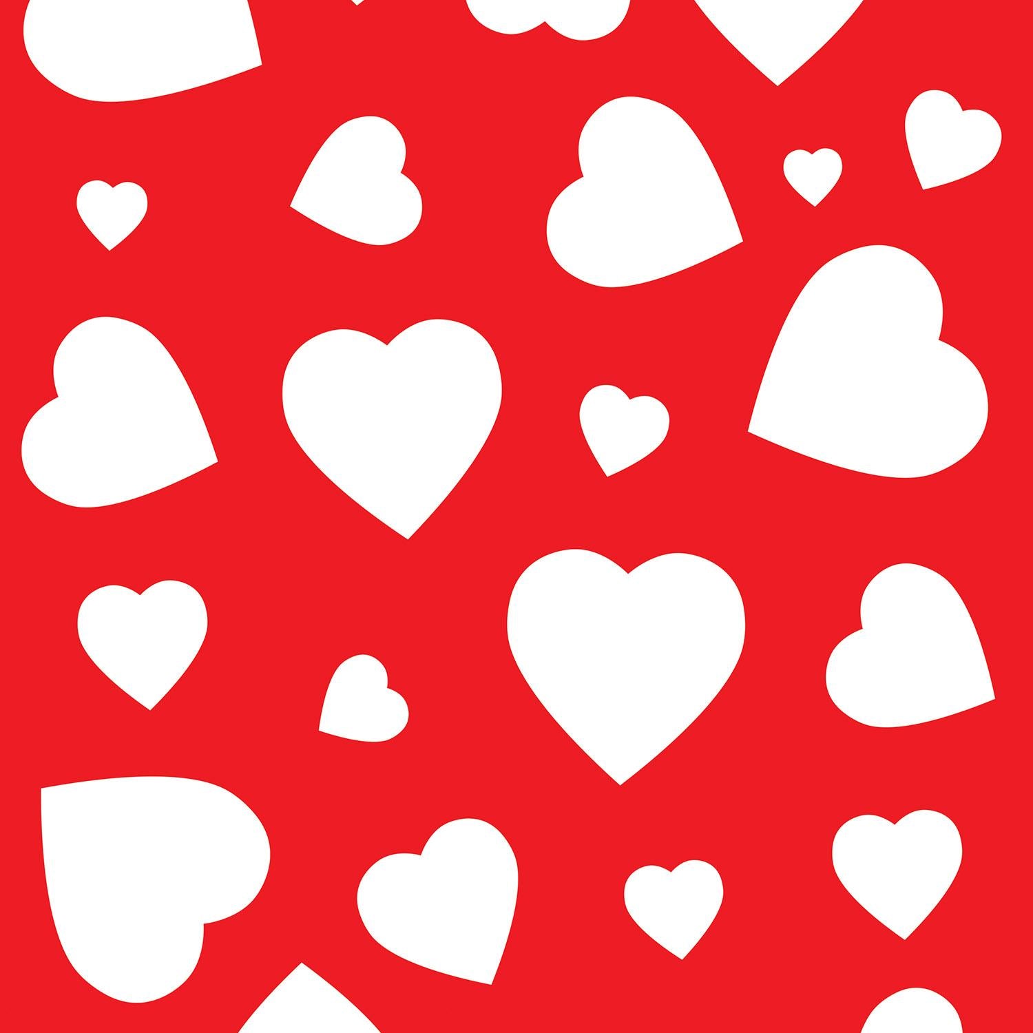 Beistle Valentine's Day Heart Tablecover