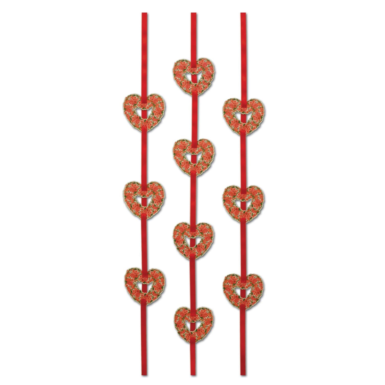 Beistle Valentine's Day Heart Ribbon Stringers (3/Pkg)