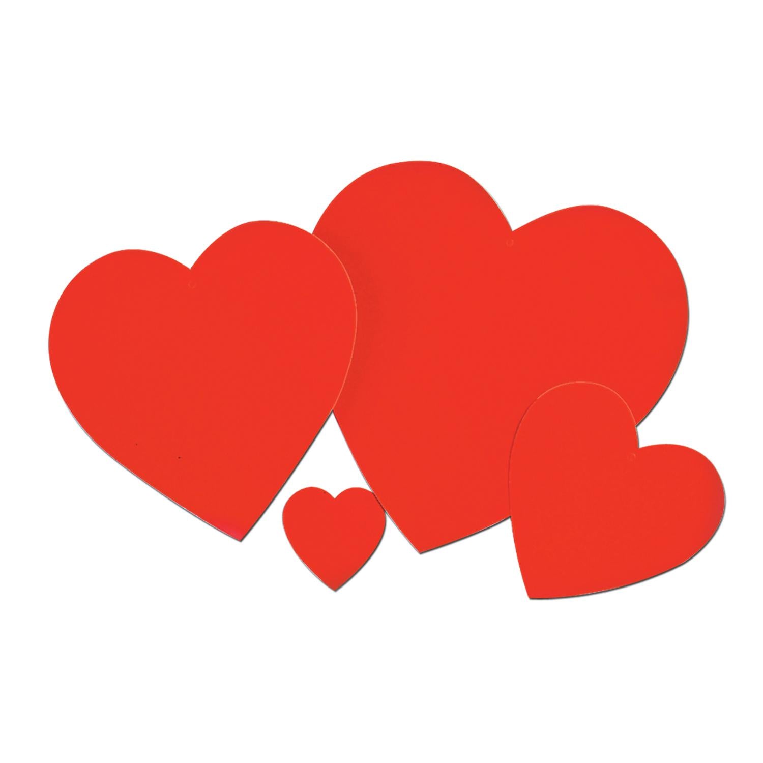 15.5 in. Valentine's Day Happy Valentine's Day Heart Cutouts (9-Pack)