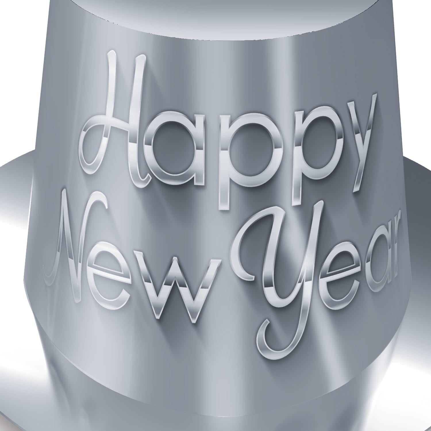 Beistle Silver New Year Hi-Hat