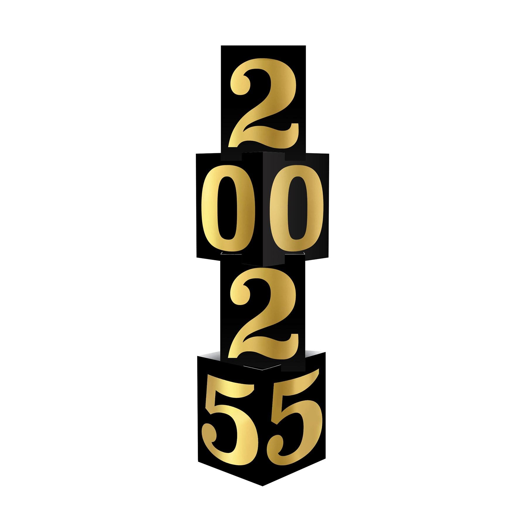 Foil 2025 Column - 45 Inch New Years 3-D Column