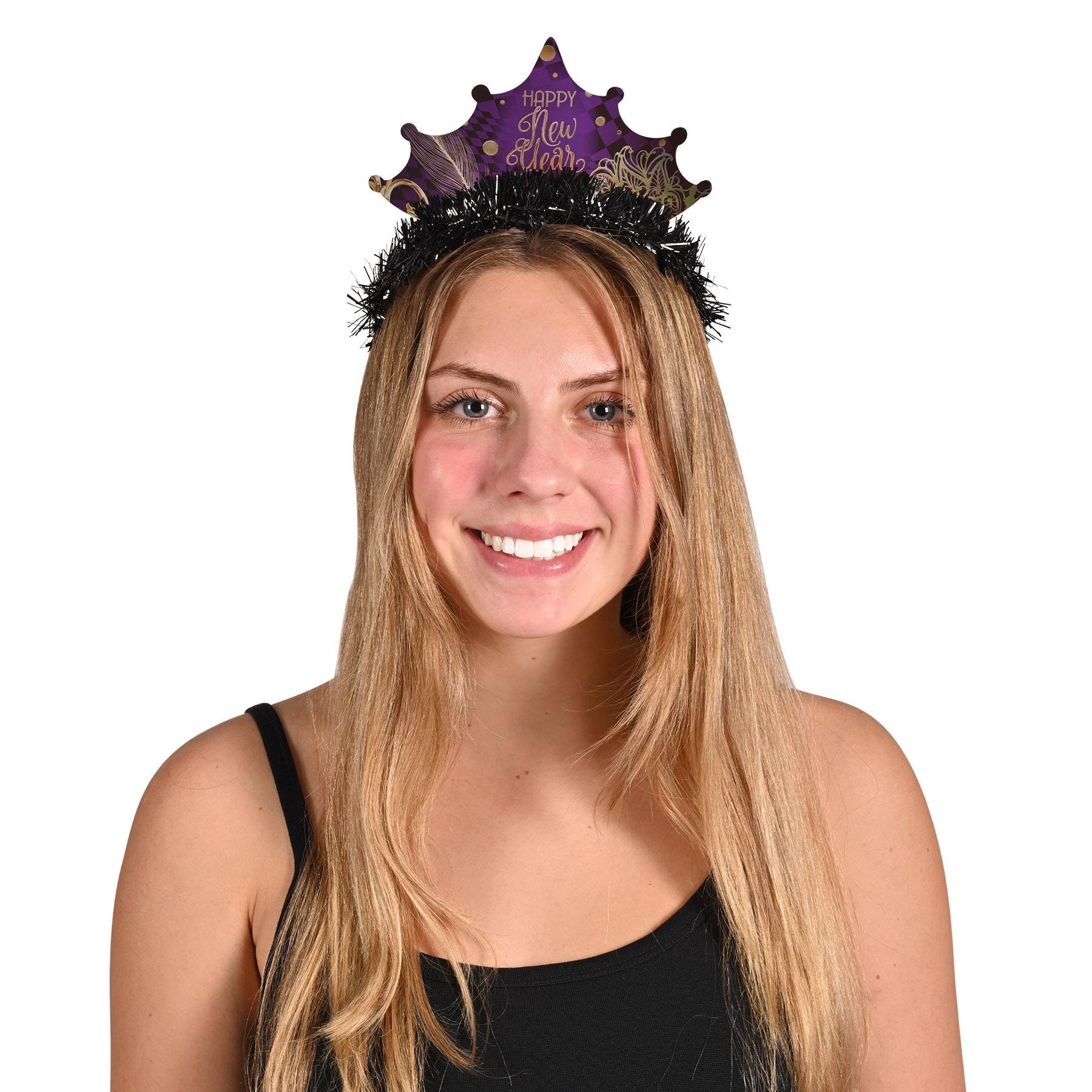 New Year's Eve Midnight Masquerade Tiaras (50 per Box)