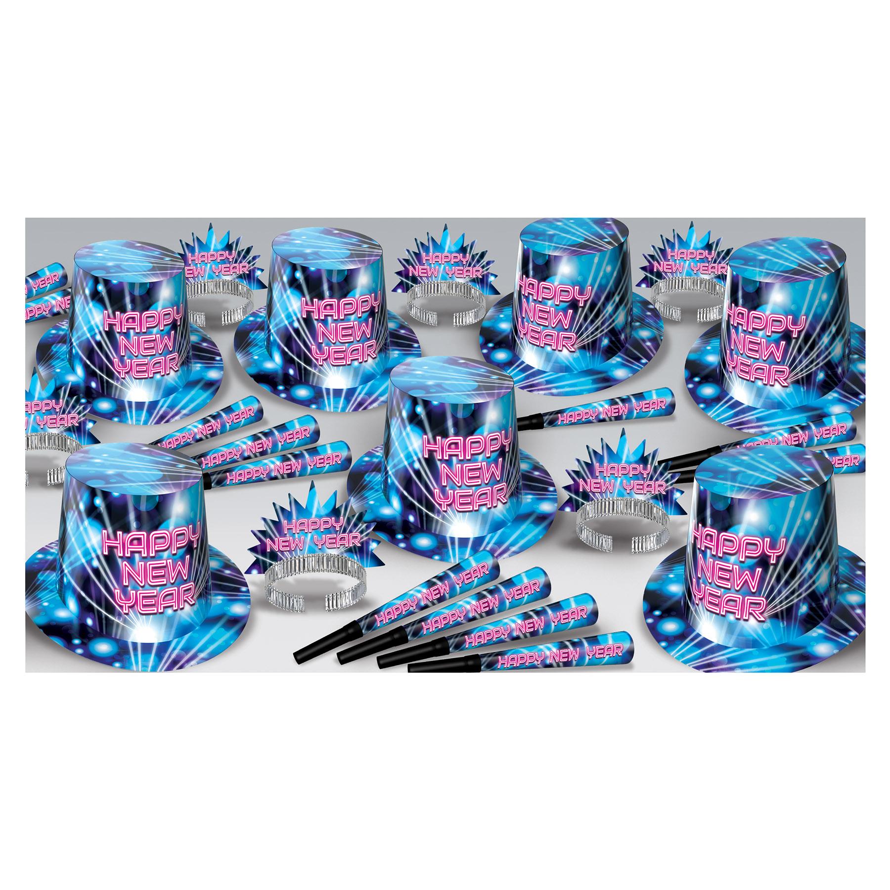 Beistle New Year's Rave Party Kit for 50 People