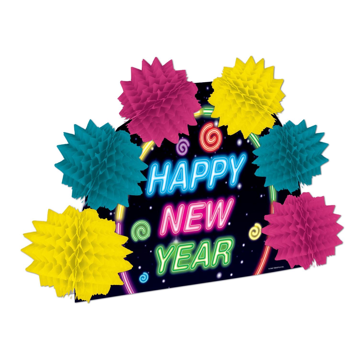 Beistle Happy New Year Pop-Over Centerpiece- Multicolor