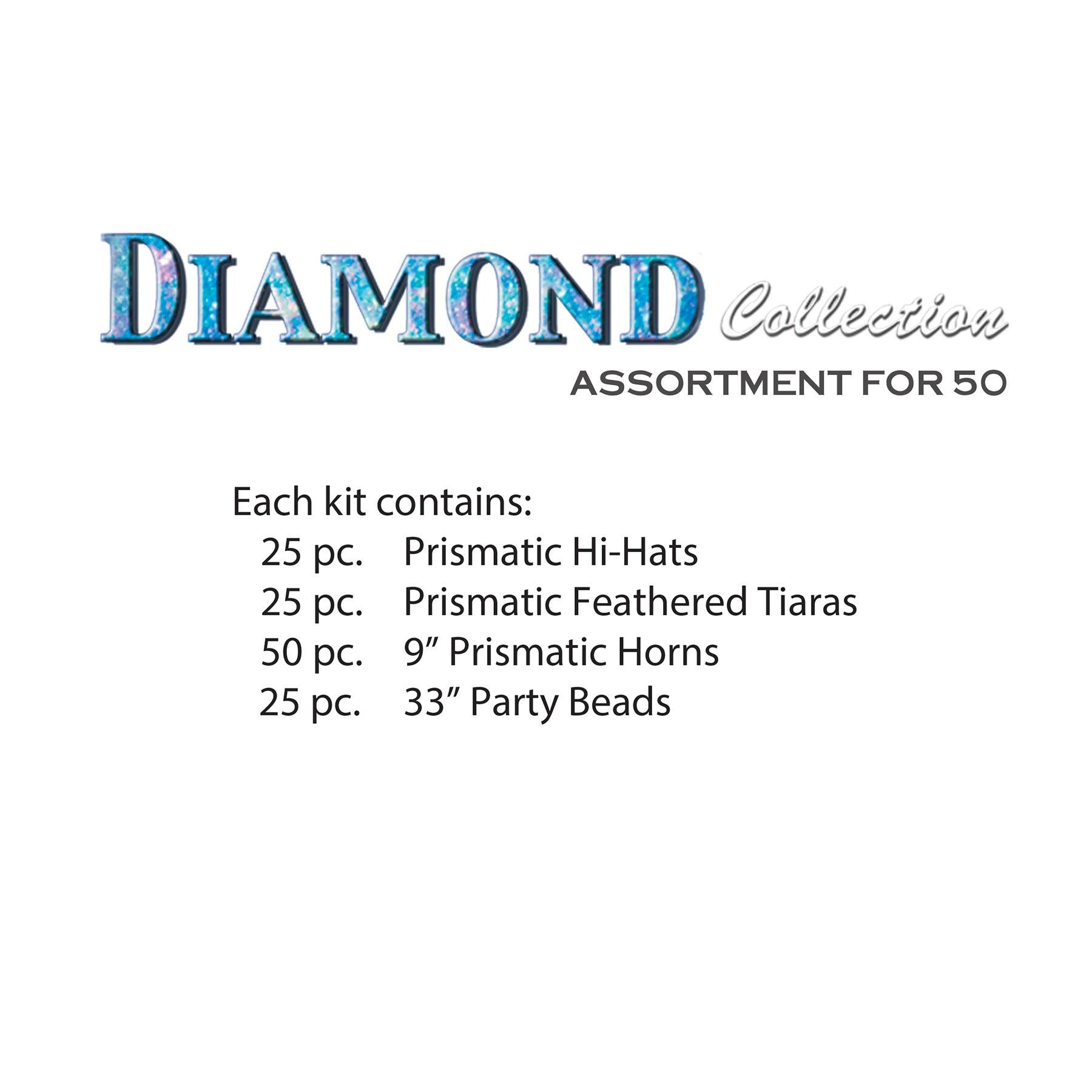 Beistle New Year's Eve Diamond Collection for 50 people