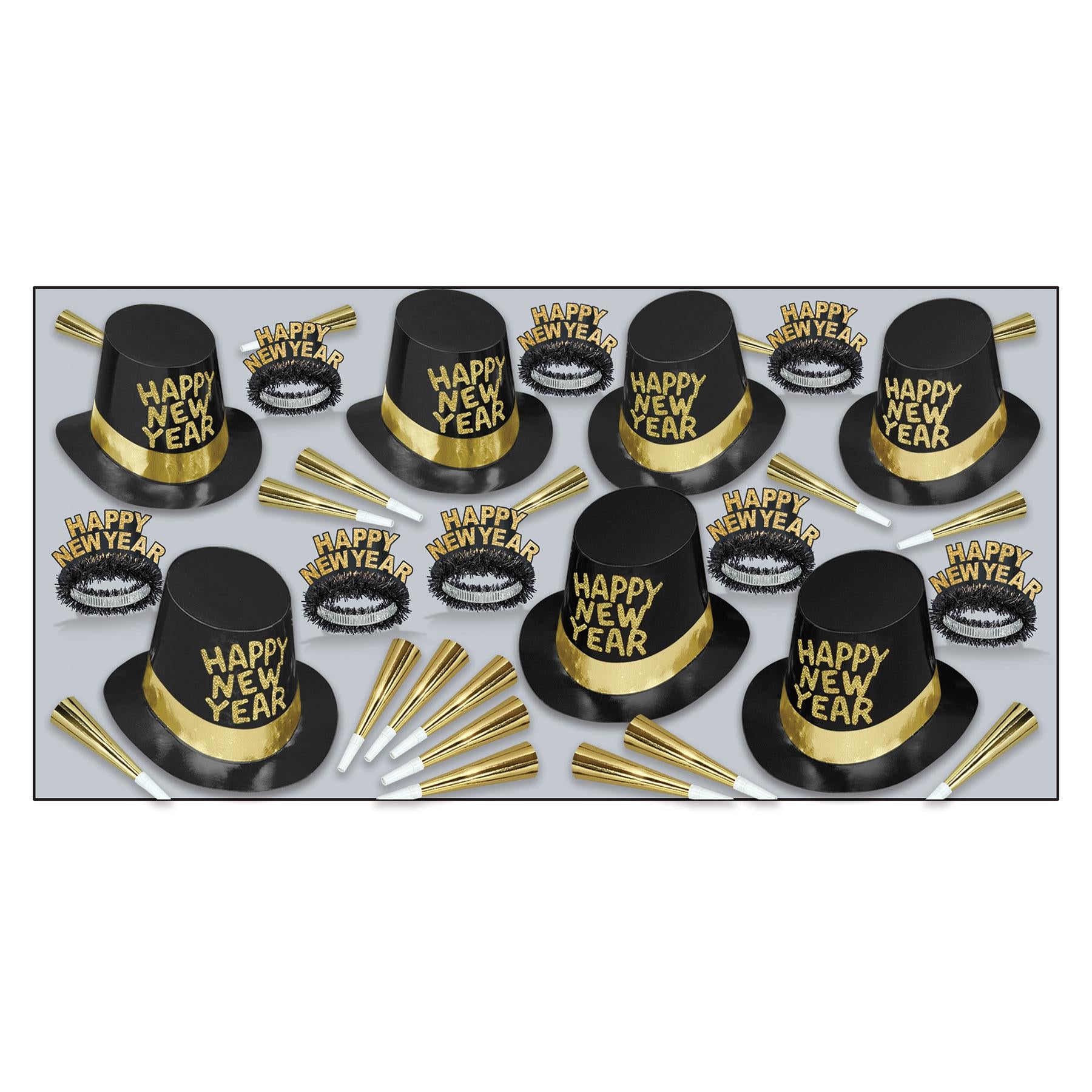 Beistle Manhattan New Year's Eve Party Kit for 50 People