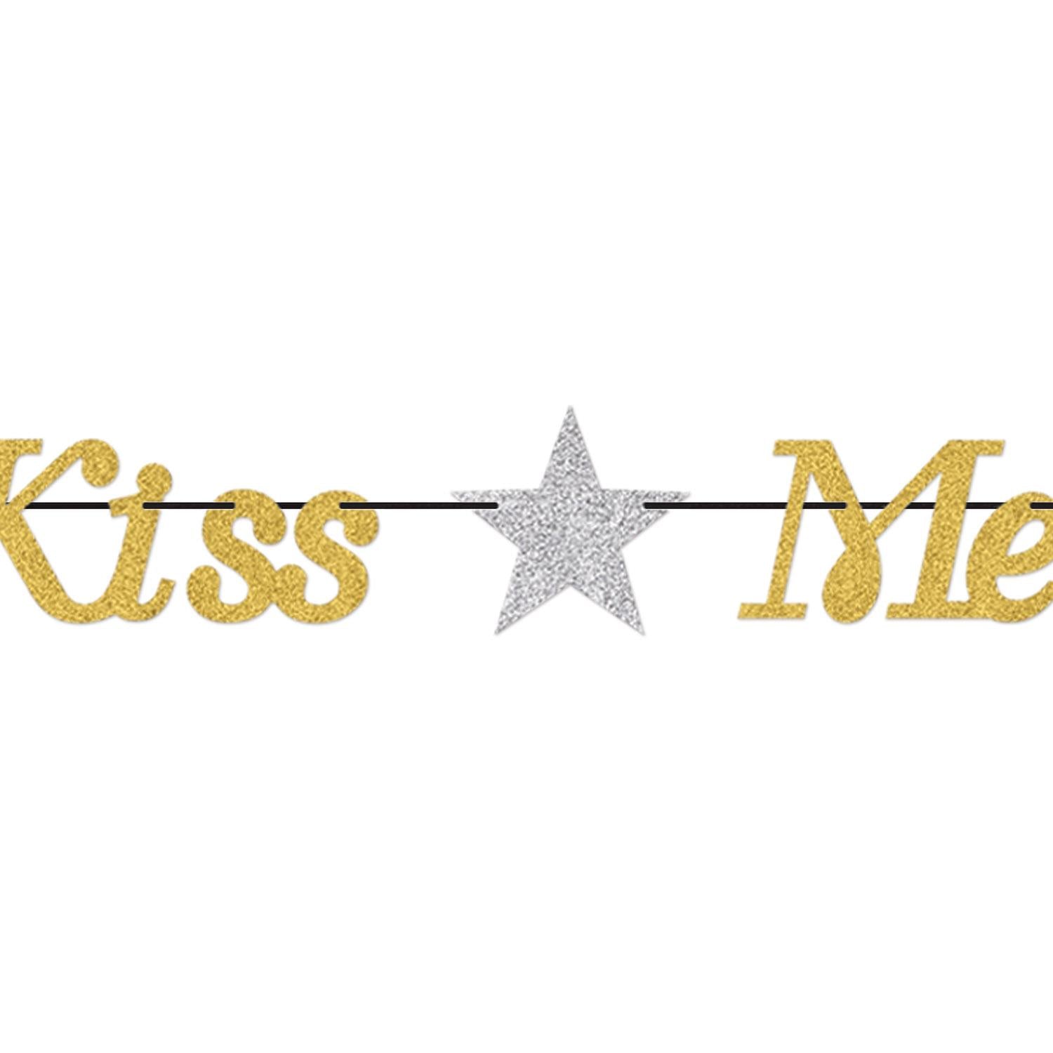 Beistle New Year's Eve Kiss Me At Midnight Streamer