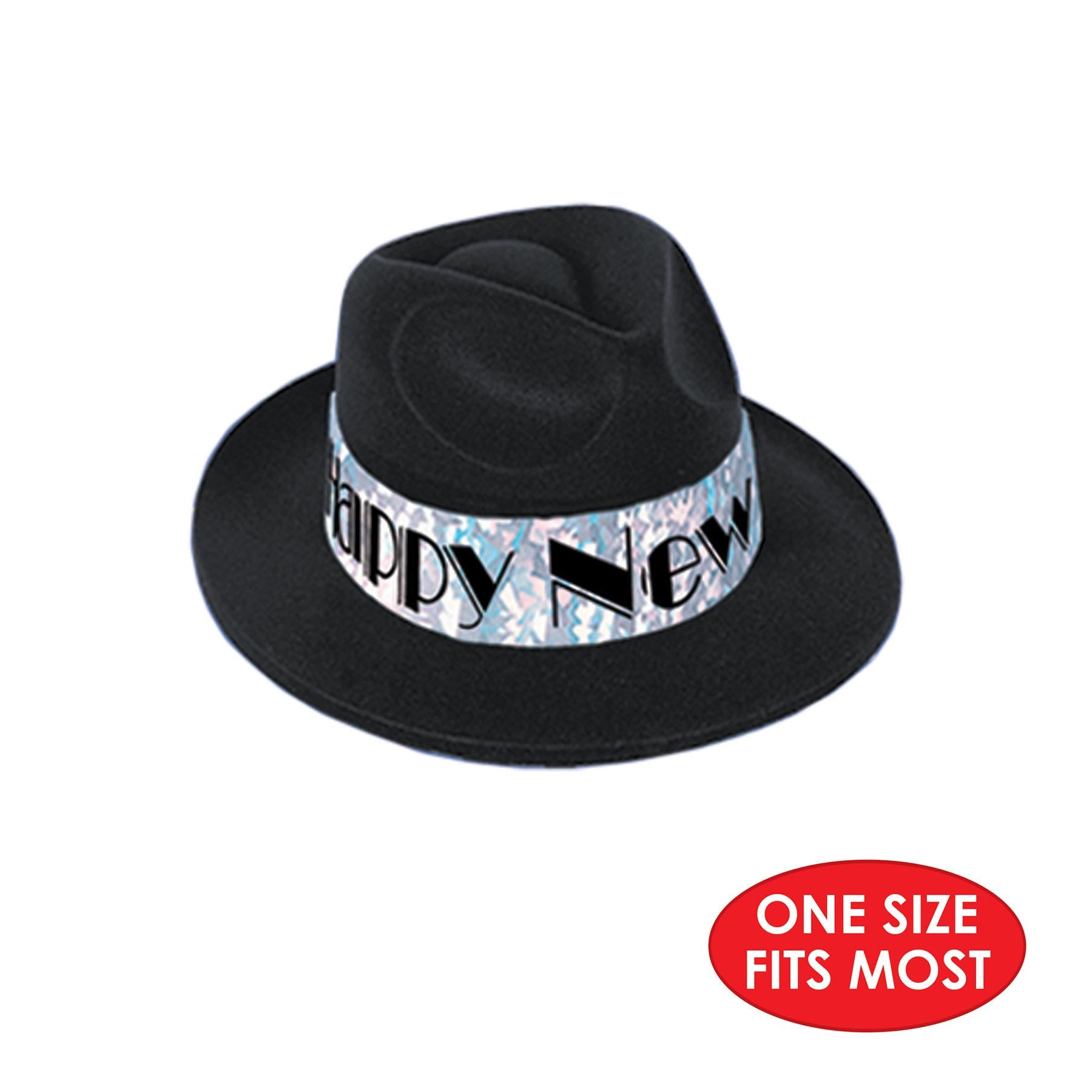 Beistle New Year's Eve Swingin' Silver Fedora Hats