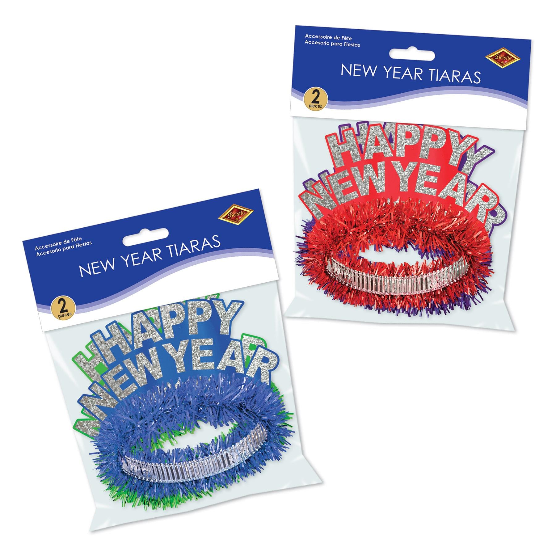 Beistle Packaged Happy New Year Regal Tiaras (2/Pkg)