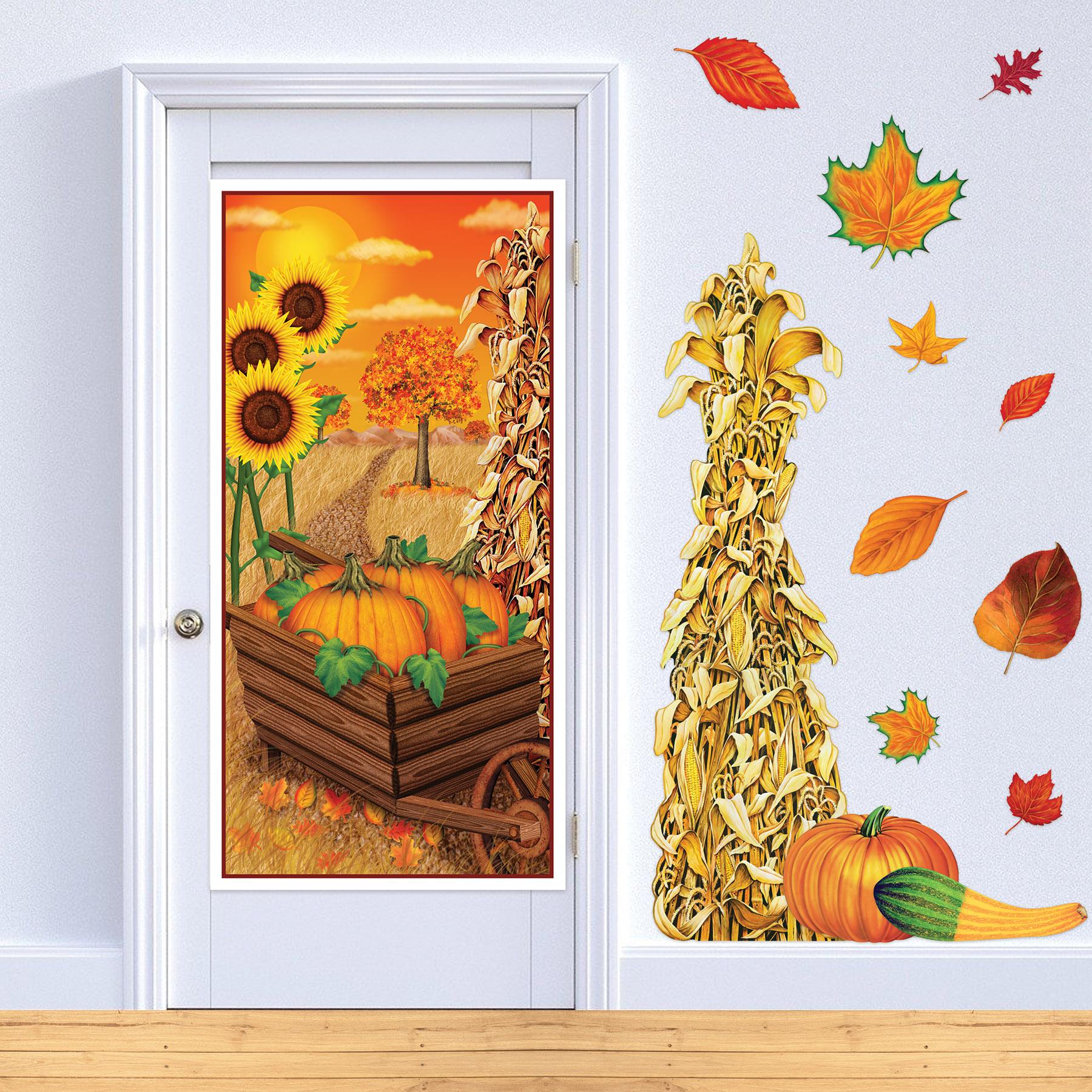 Beistle Thanksgiving Fall Door Cover