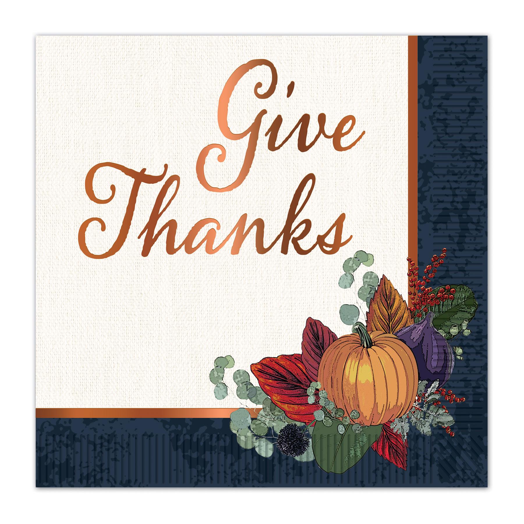 Beistle Fall Thanksgiving Luncheon Napkins (16/Pkg)