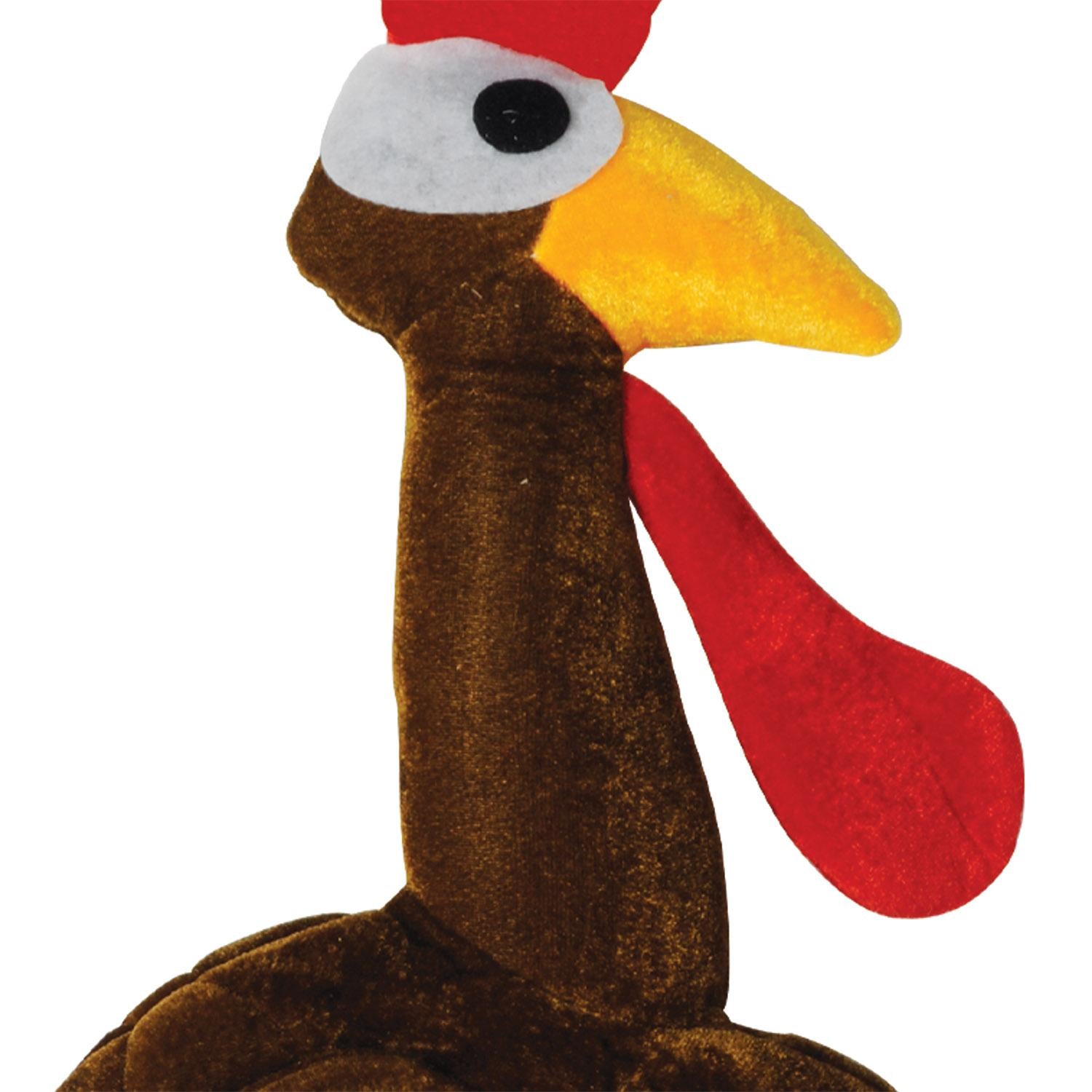 Beistle Thanksgiving Plush Gobbler Hat