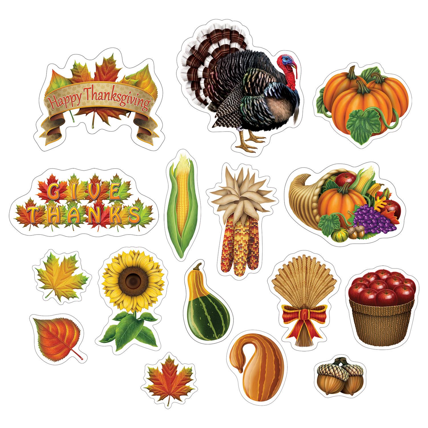 Beistle Thanksgiving Cutouts (16/Pkg)