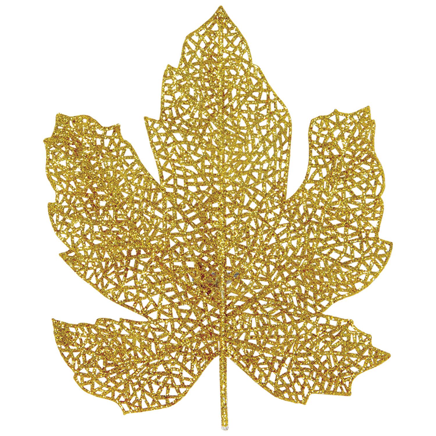 Beistle Thanksgiving Glittered Fall Leaves (4/Pkg)