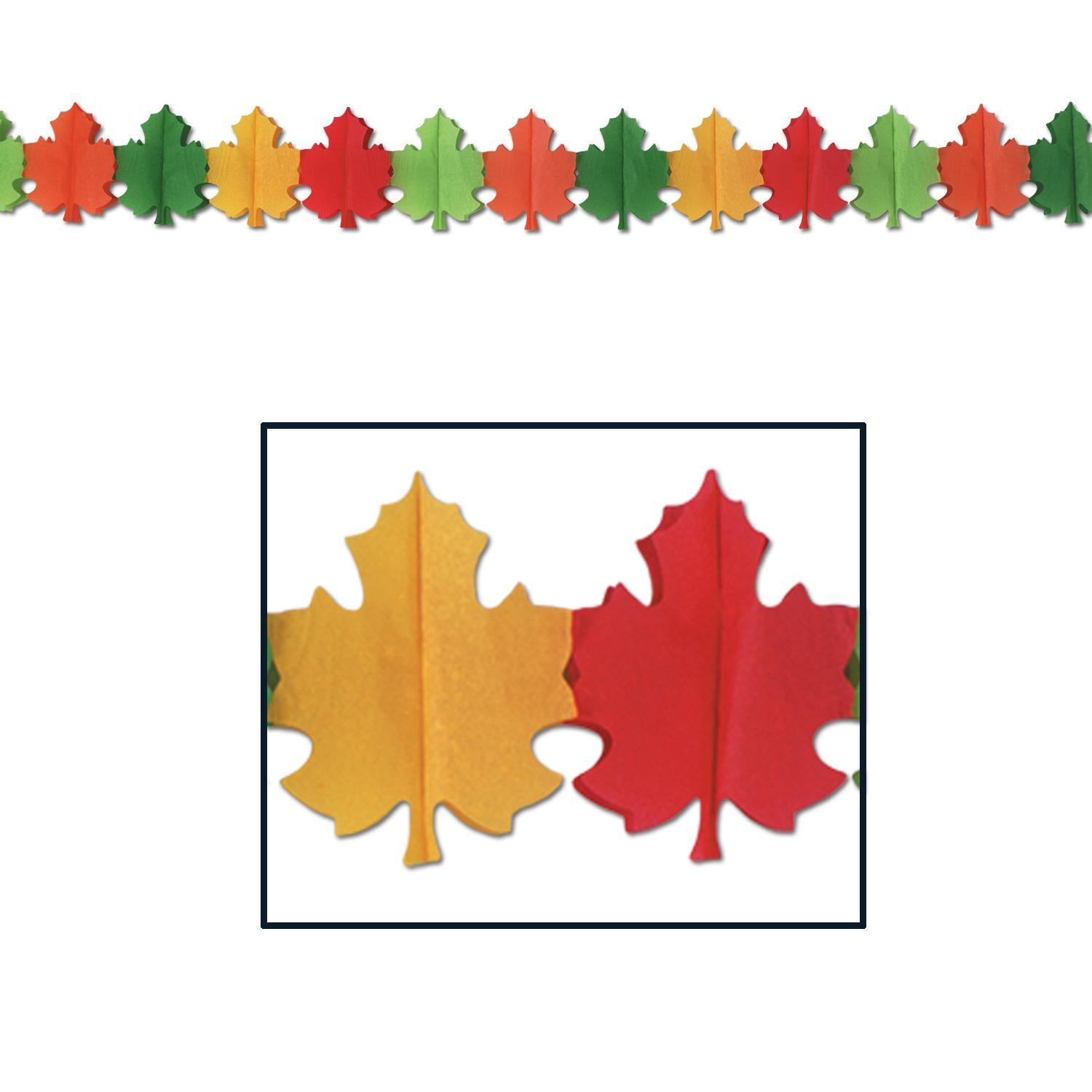 Beistle Thanksgiving Fall Leaf Garland