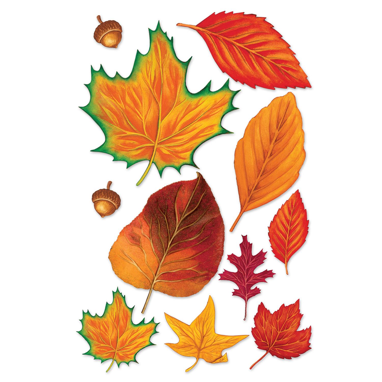 Beistle Thanksgiving Fall Leaf Cutouts (11/Pkg)