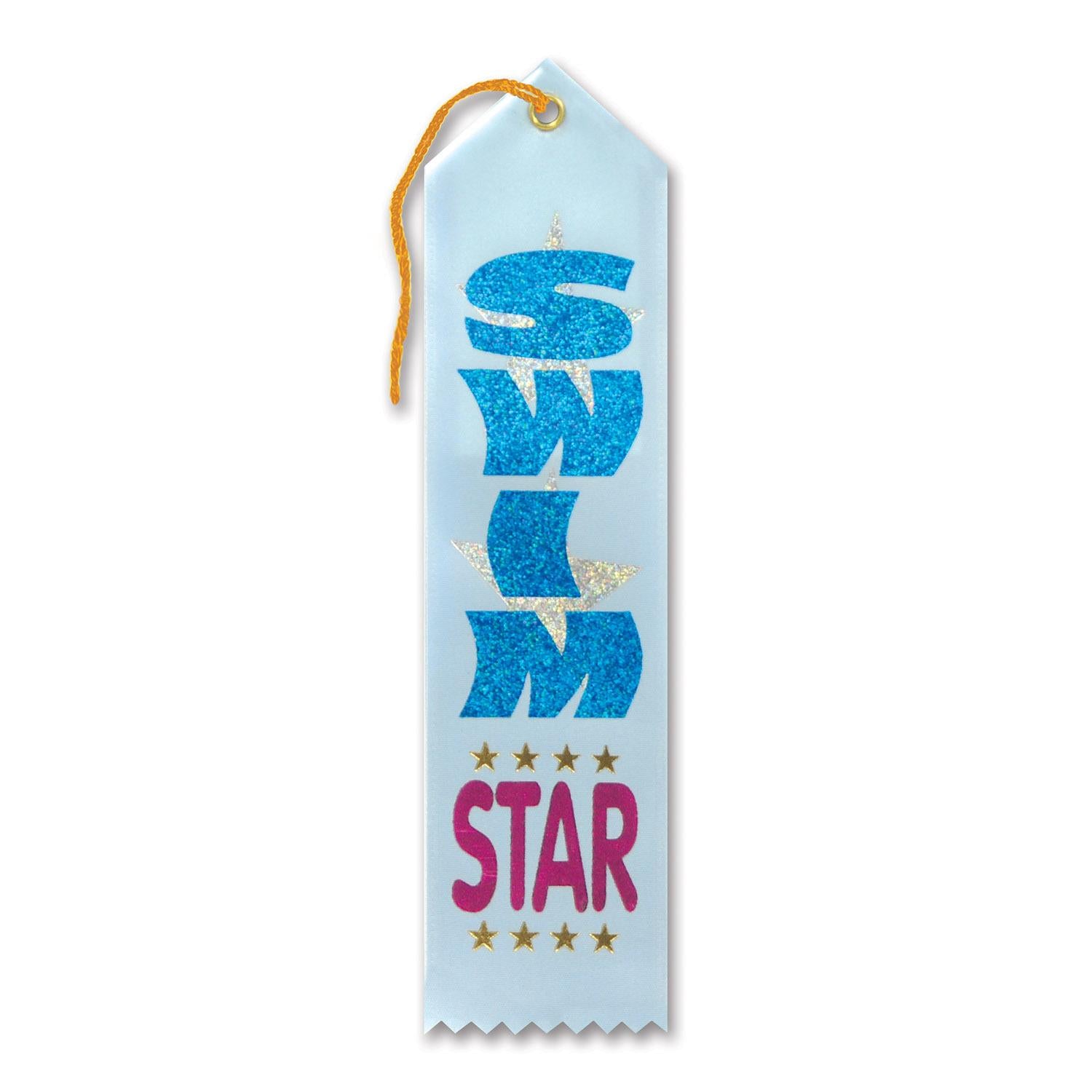 Beistle Swim Star Award Party Ribbon