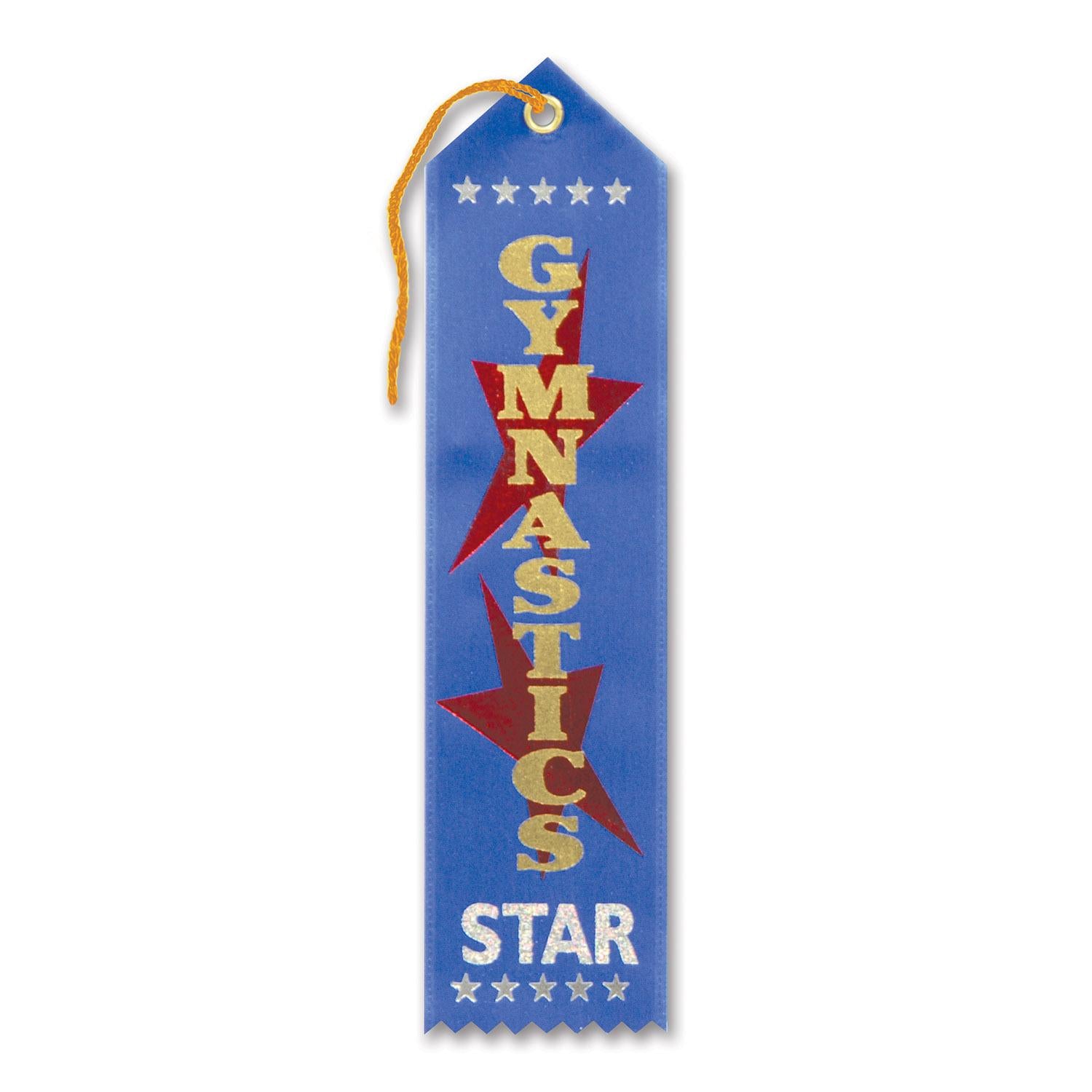 Beistle Gymnastics Star Award Party Ribbon