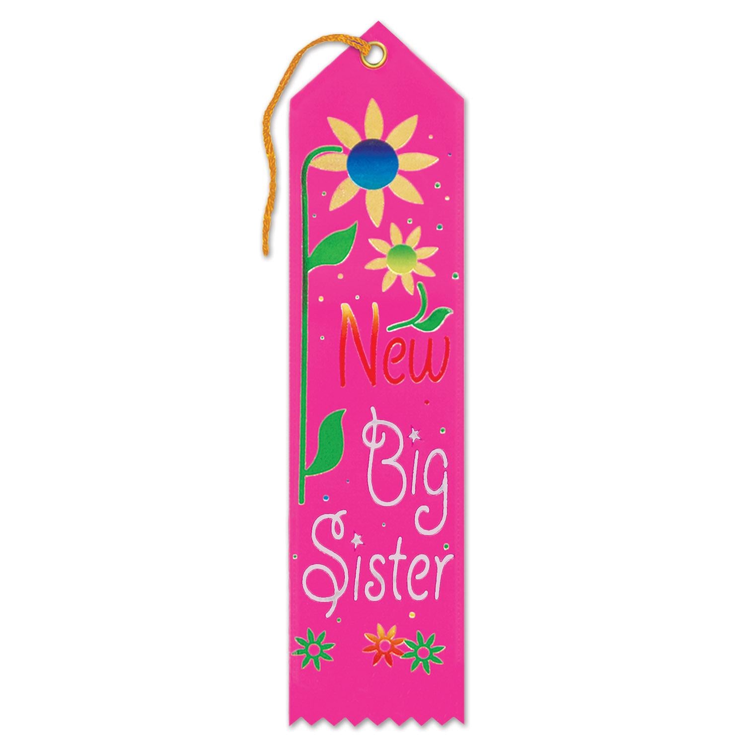 Beistle New Big Sister Award Ribbon