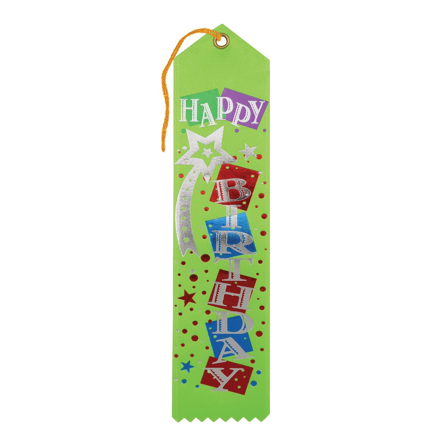 Beistle Happy Birthday Award Ribbon