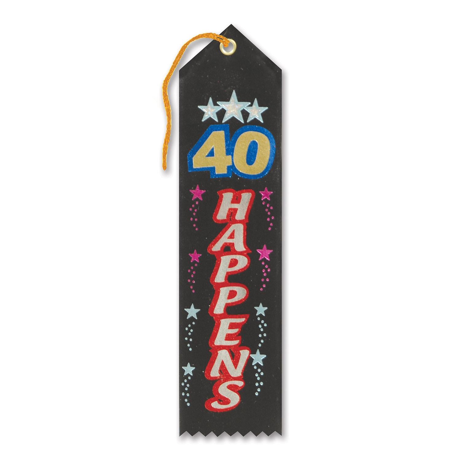 Beistle 40 Happens Award Ribbon