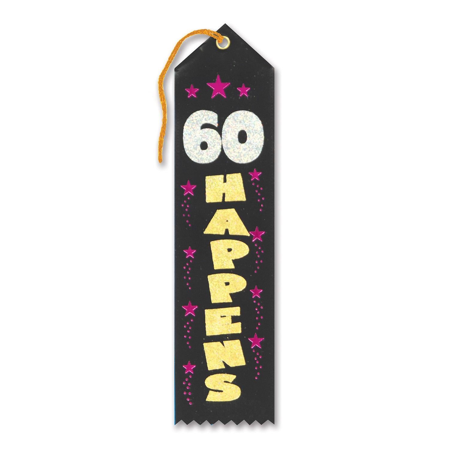 Beistle 60 Happens Award Ribbon