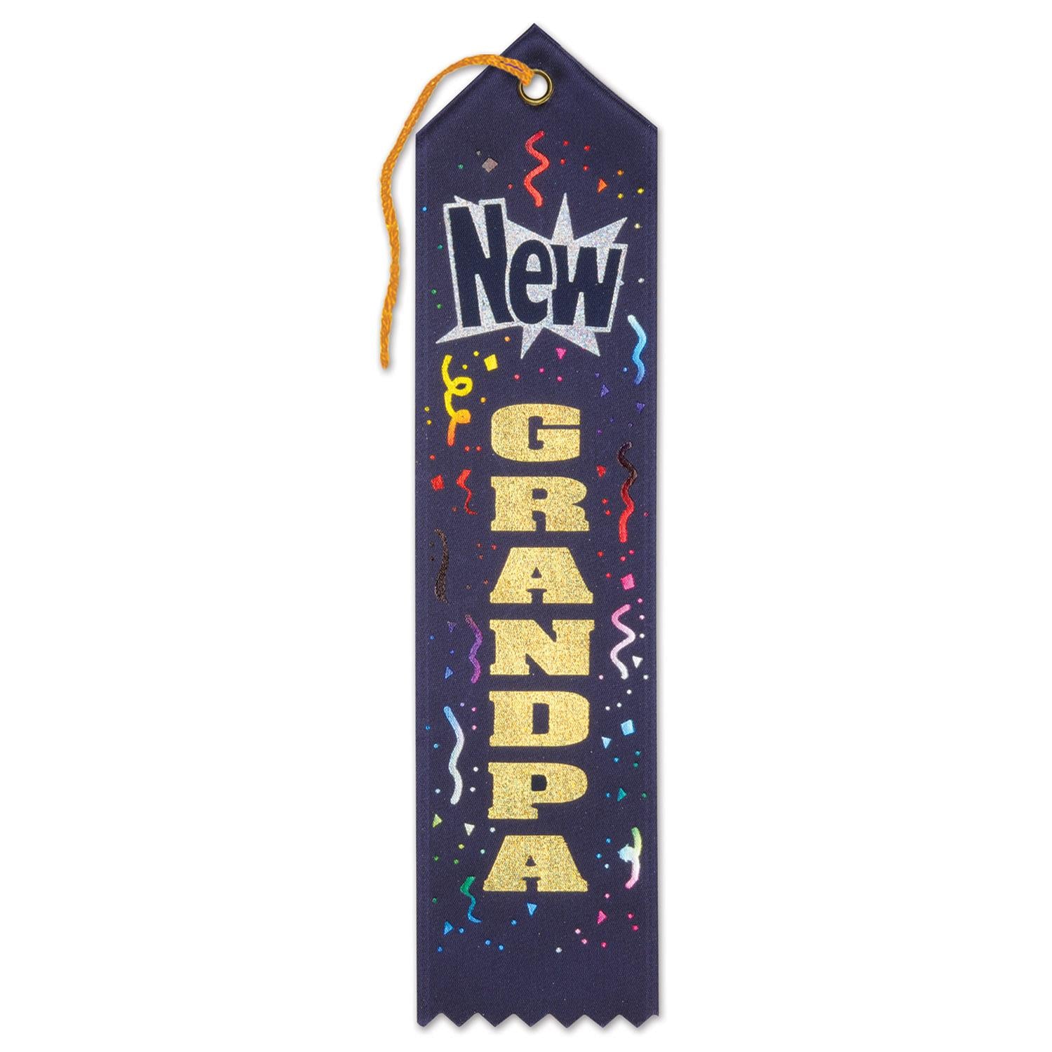 Beistle New Grandpa Award Ribbon