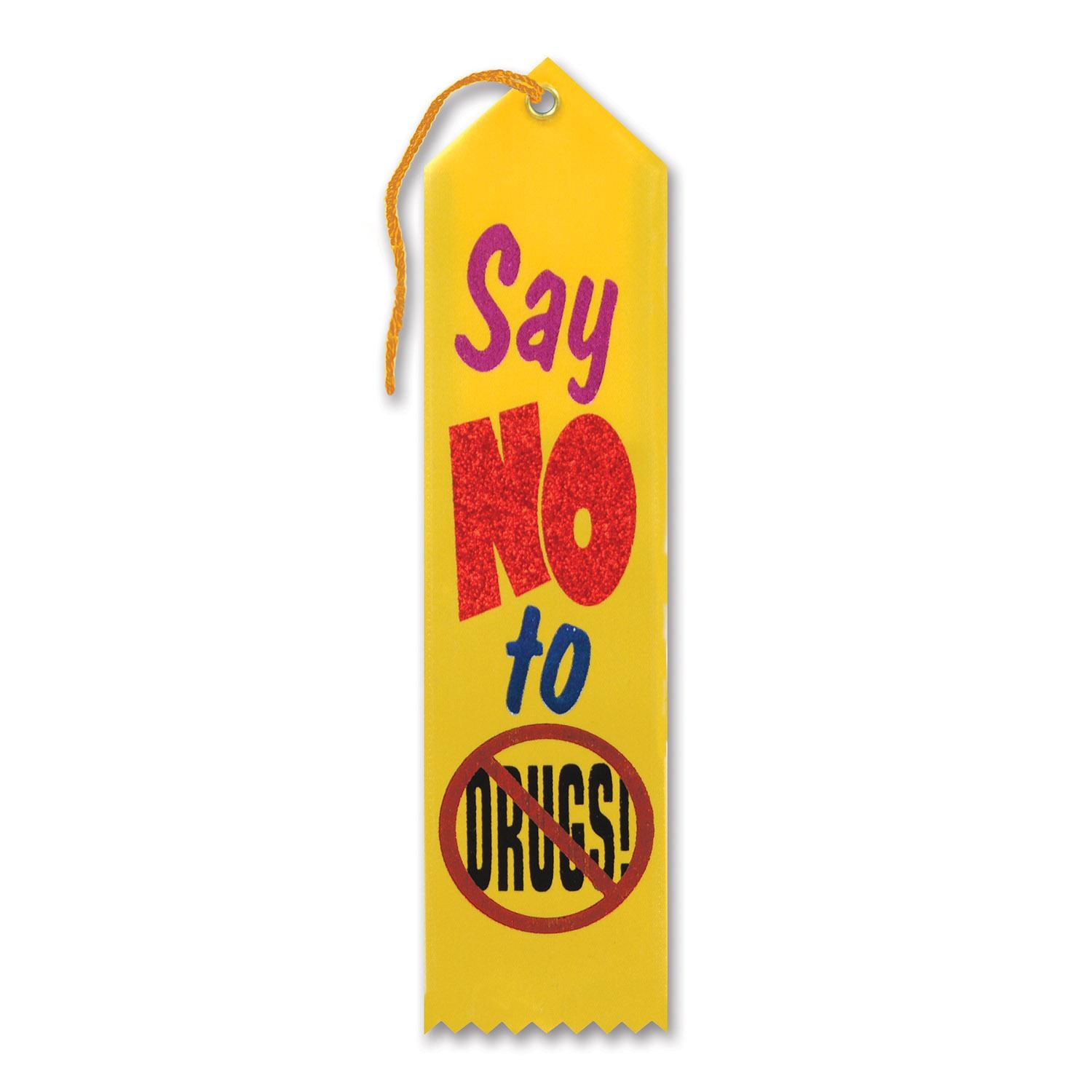 Beistle Say No To Drugs Award Ribbon