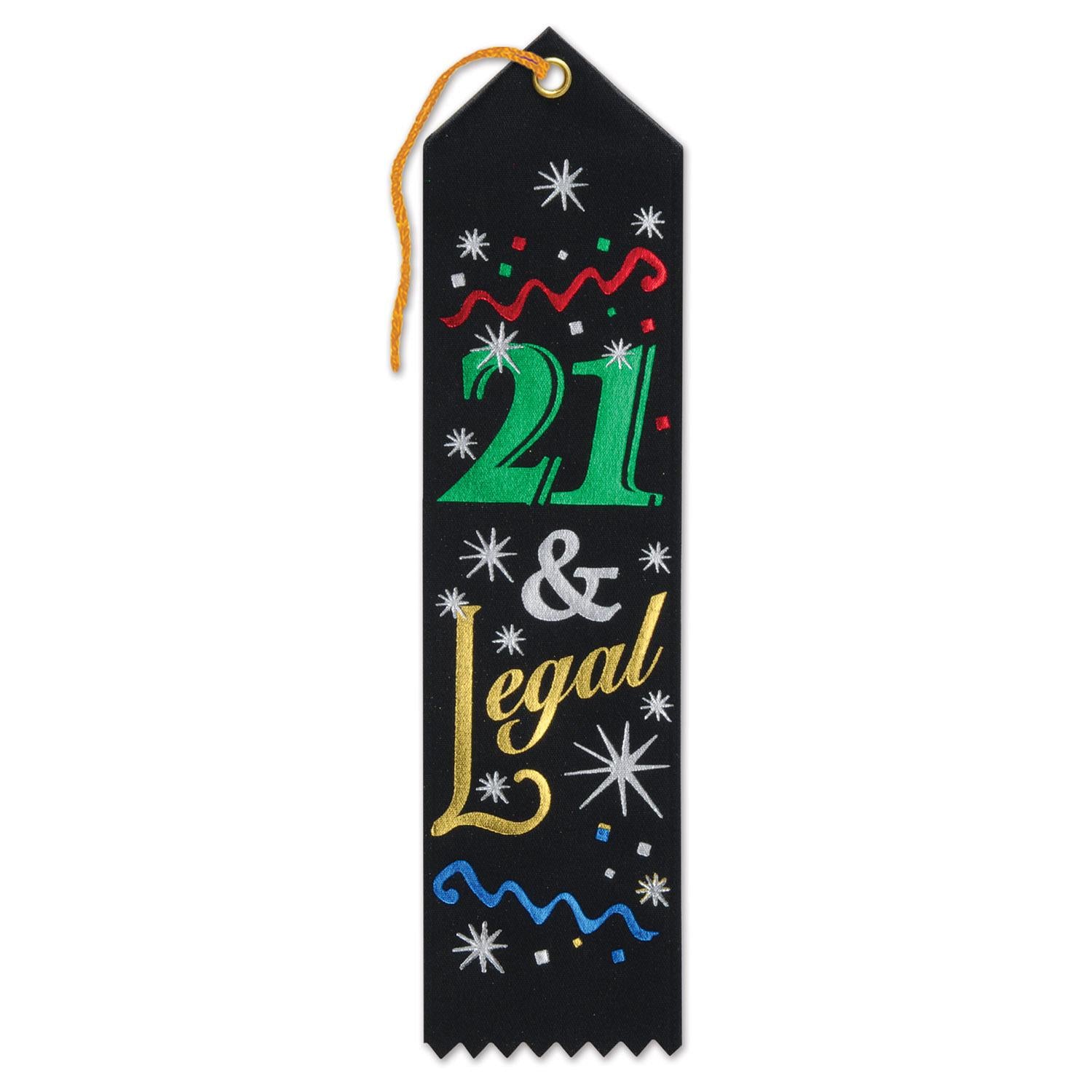 Beistle 21 & Legal Award Ribbon