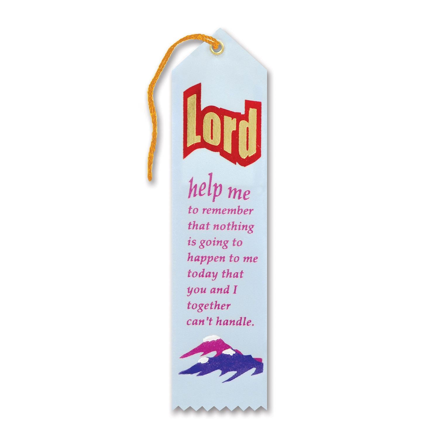 Beistle Lord Help Me To Remember Ribbon