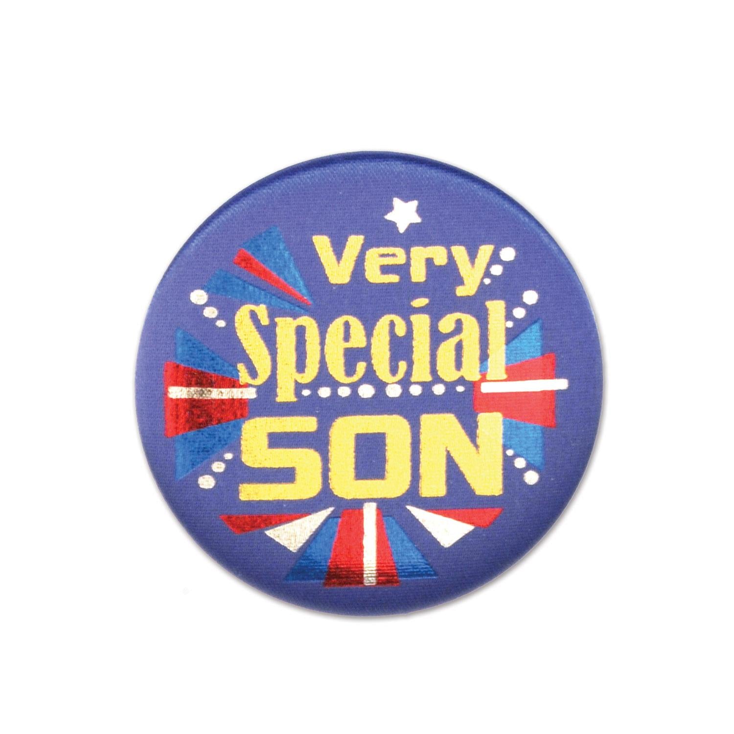 Beistle Very Special Son Satin Button