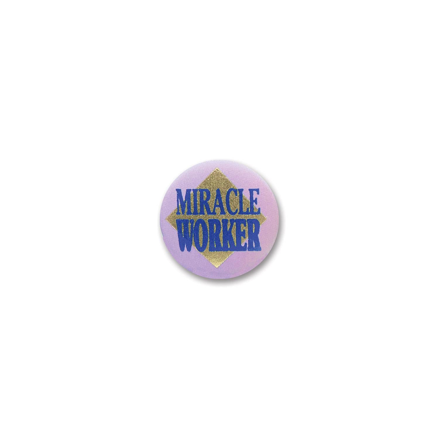 Beistle Miracle Worker Satin Button