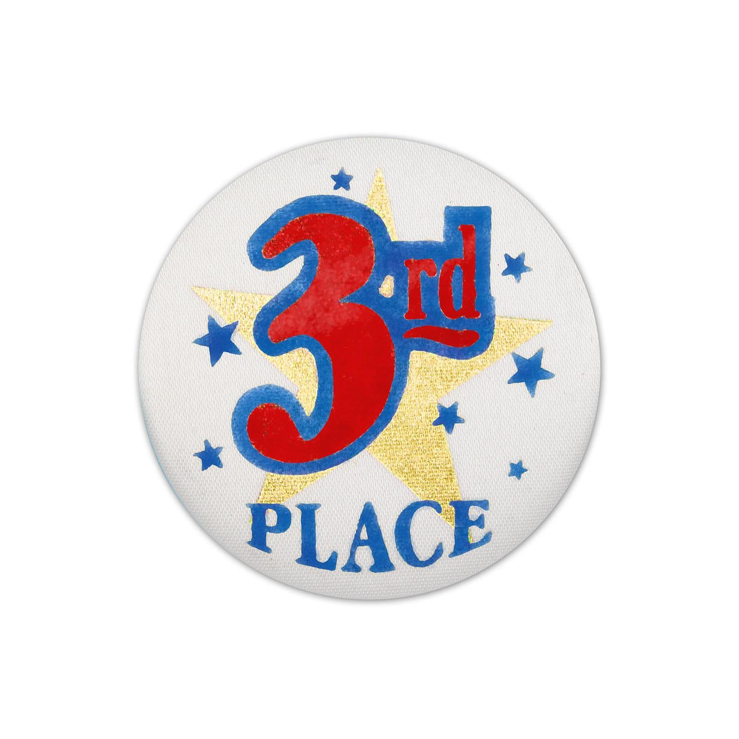 Beistle 3rd Place Satin Button