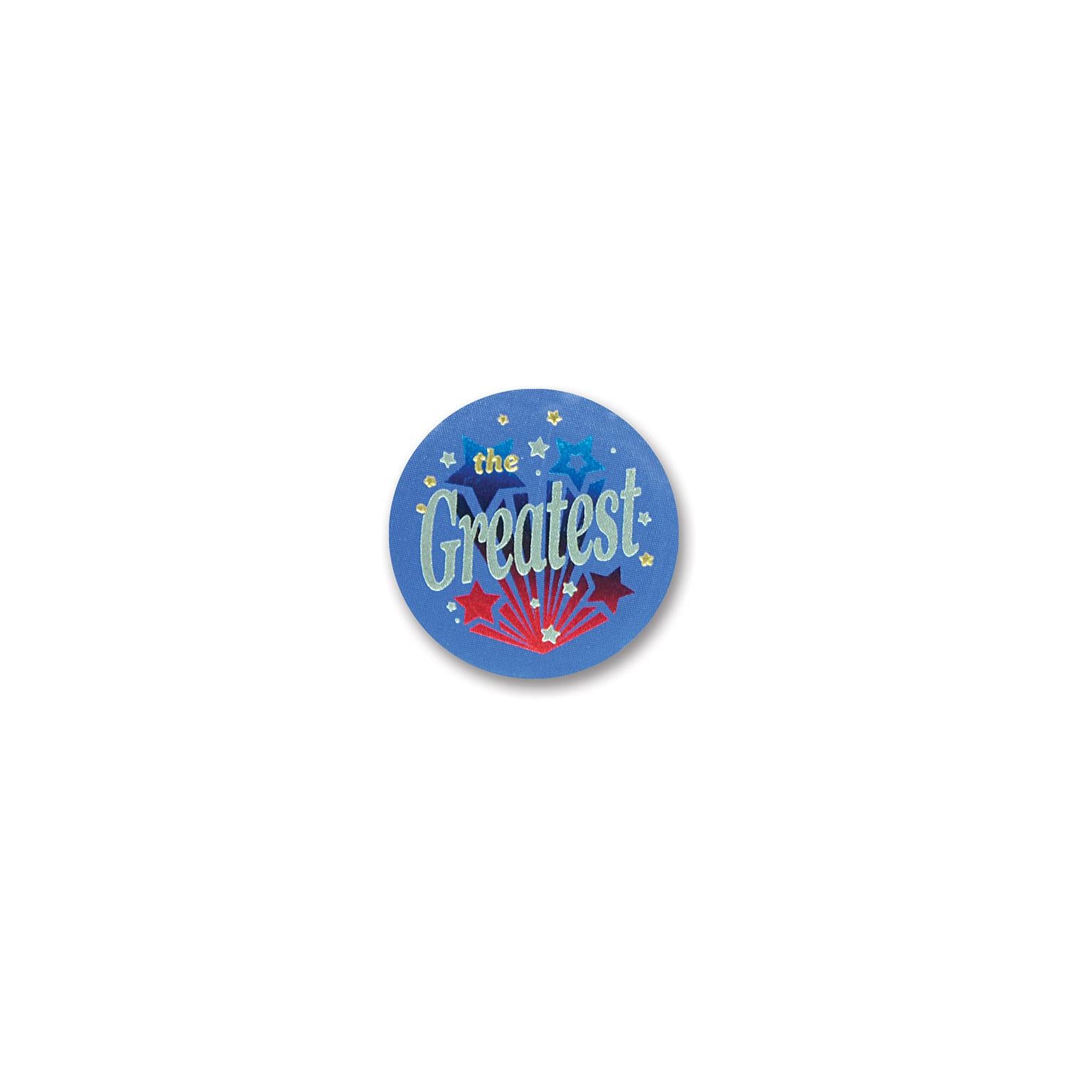 Beistle The Greatest Satin Button