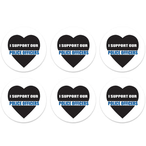 Beistle I Support Our Police Officers Button (Case of 6)