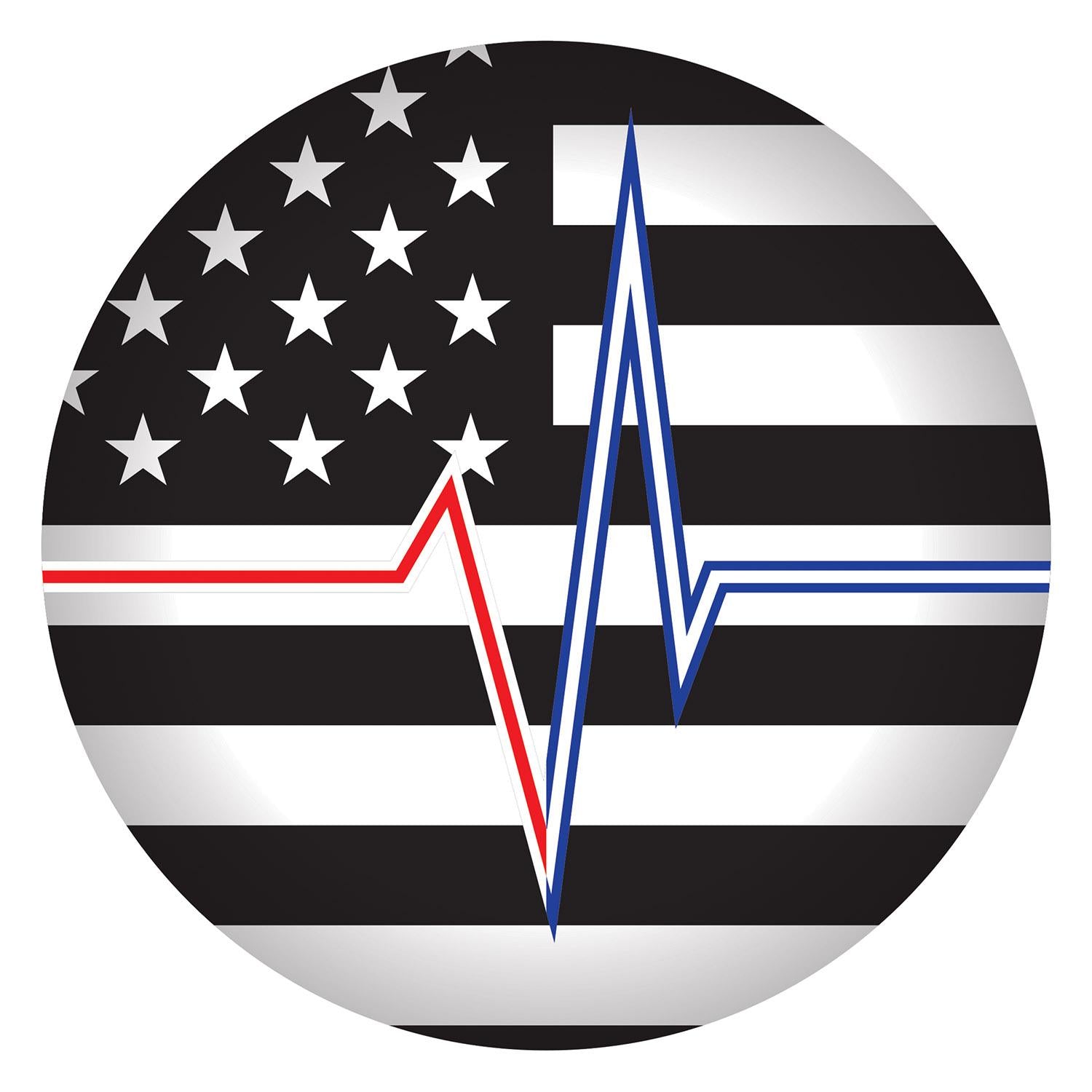 Beistle Heartbeat with Flag Button