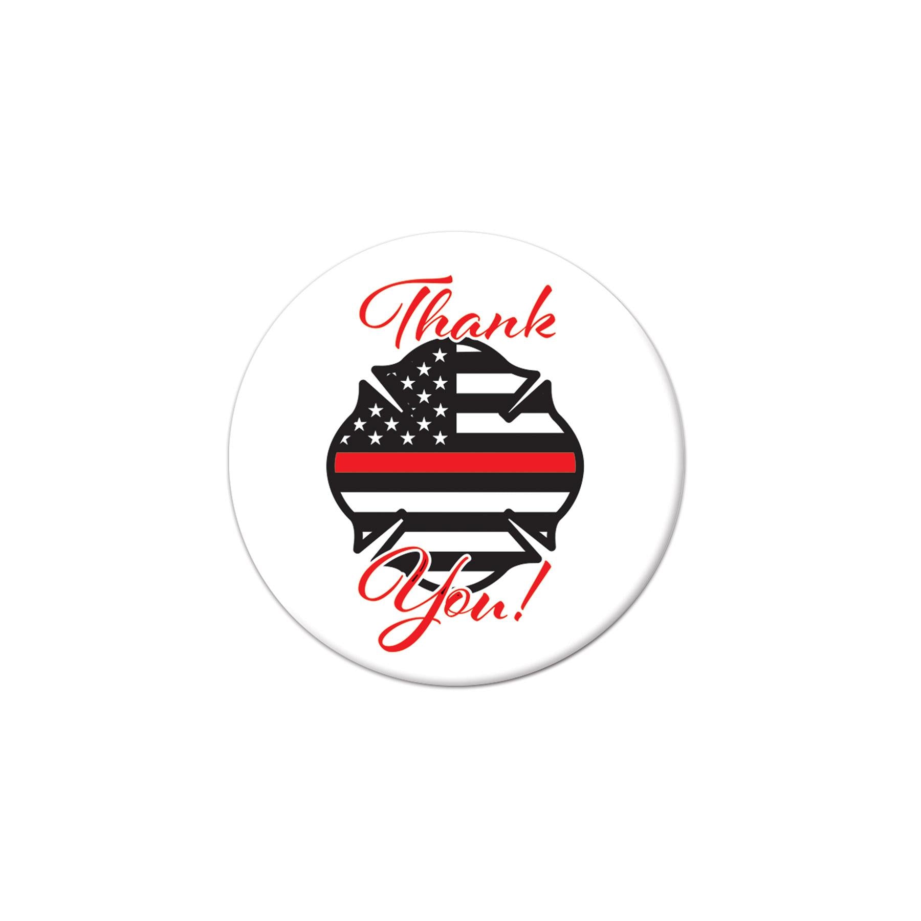 Beistle Thank You! Firefighters Button