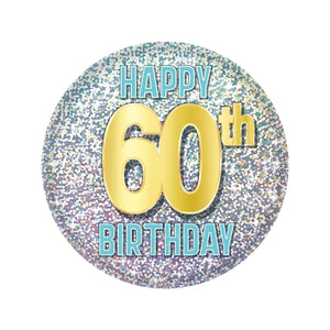 Beistle 60th Birthday Button (Case of 6)