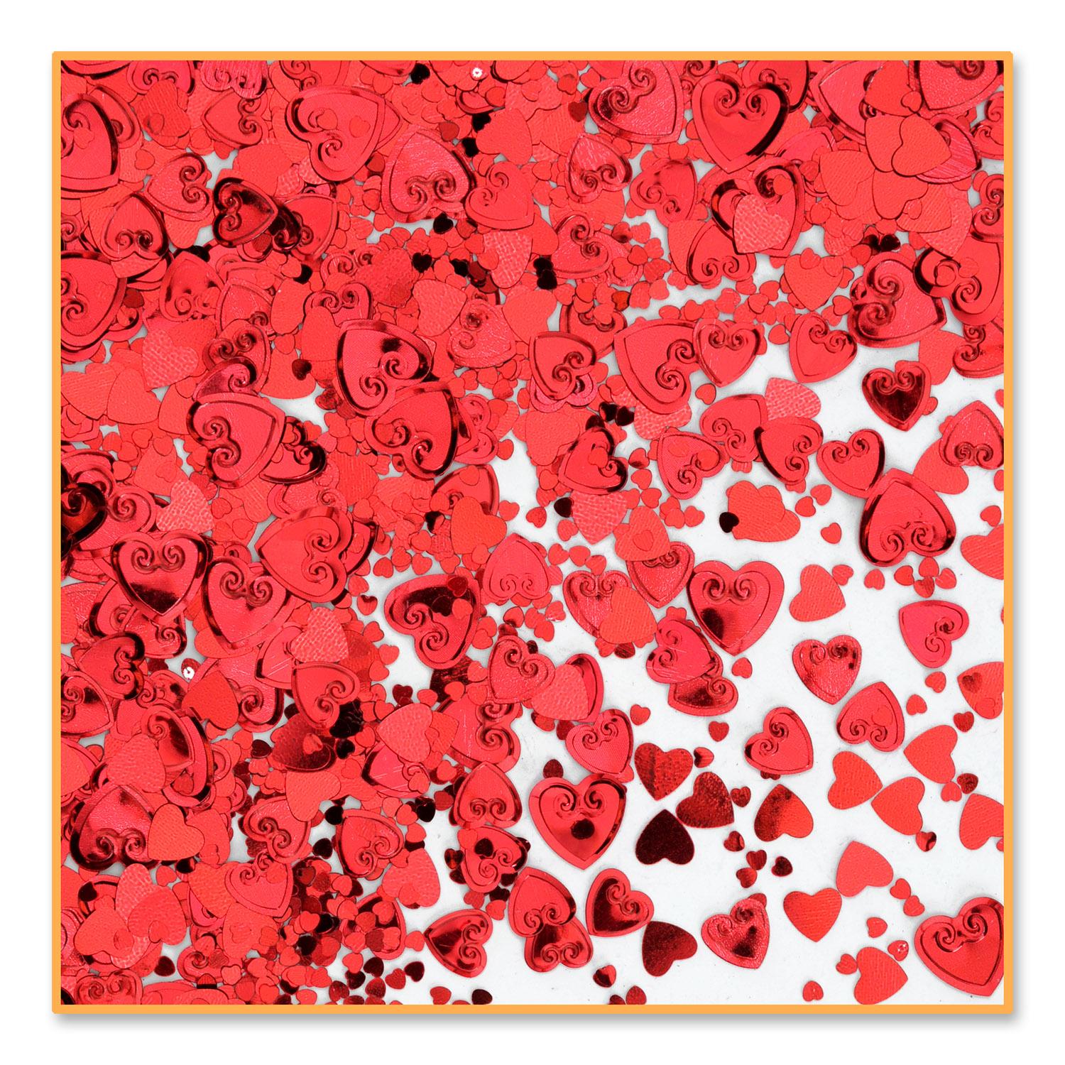 Beistle Red Party Hearts Confetti (0.5 Oz/Pkg)