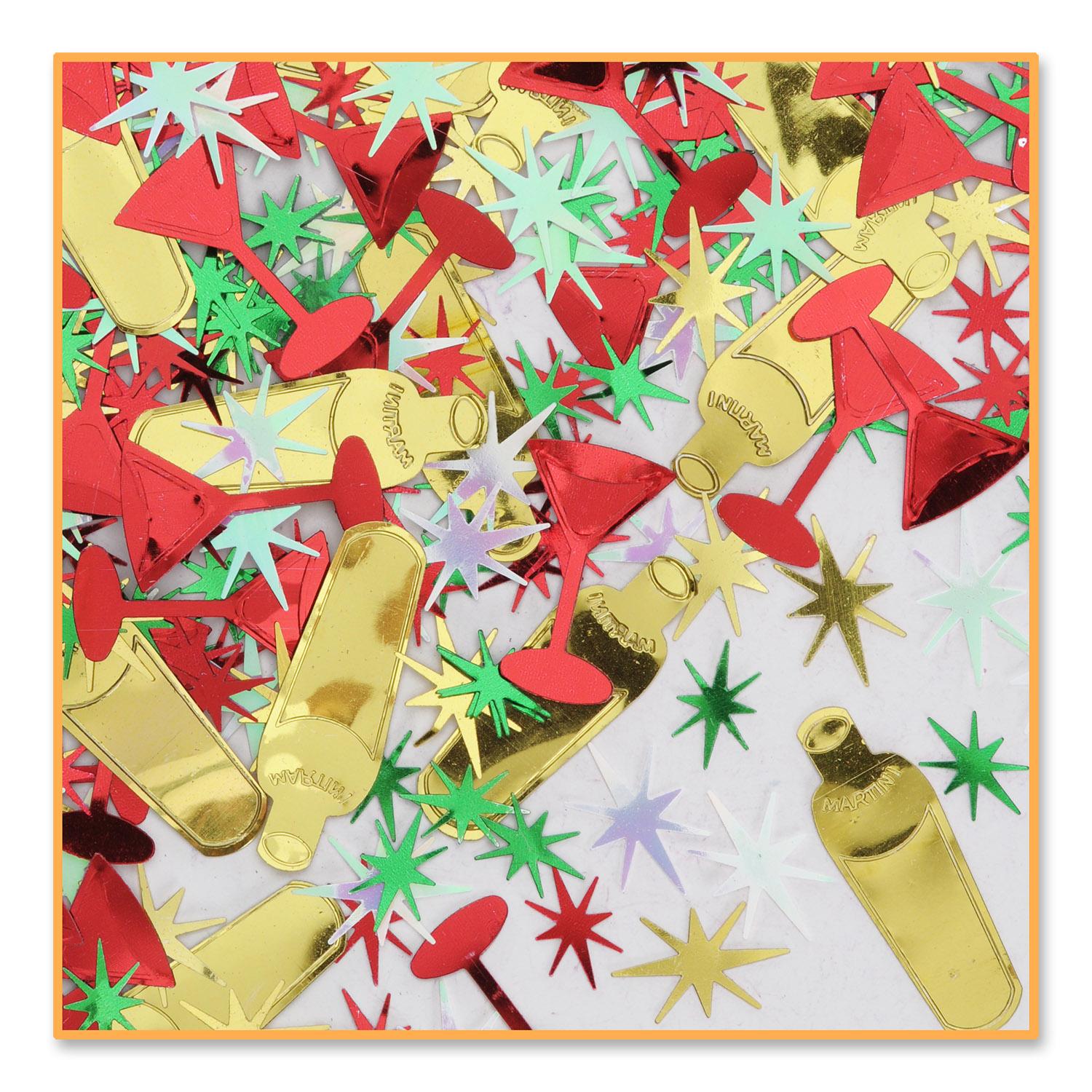 Beistle Christmas Holiday Cheer Confetti (0.5 Oz/Pkg)