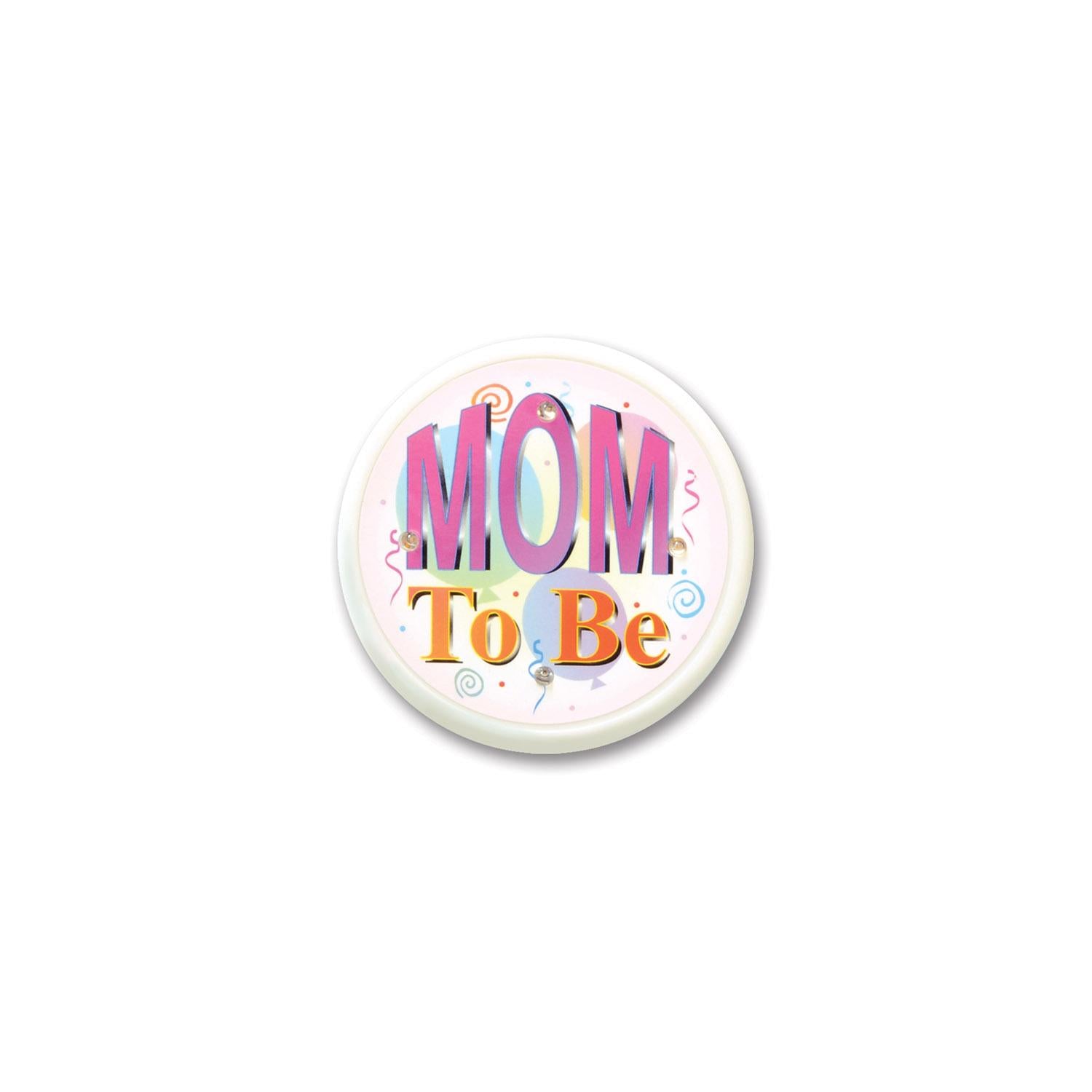 Beistle Mom To Be Flashing Button