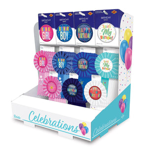 Birthday Party Celebrations Counter Display - 78 Pieces