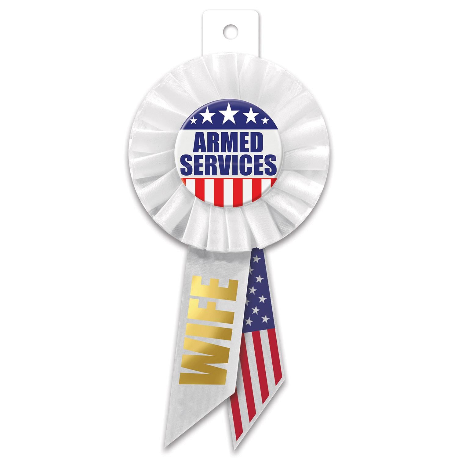 Beistle Armed Services Wife Rosette