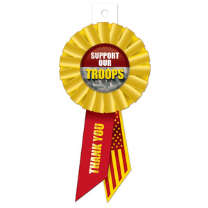 Beistle Support Our Troops Rosette (Case of 6)